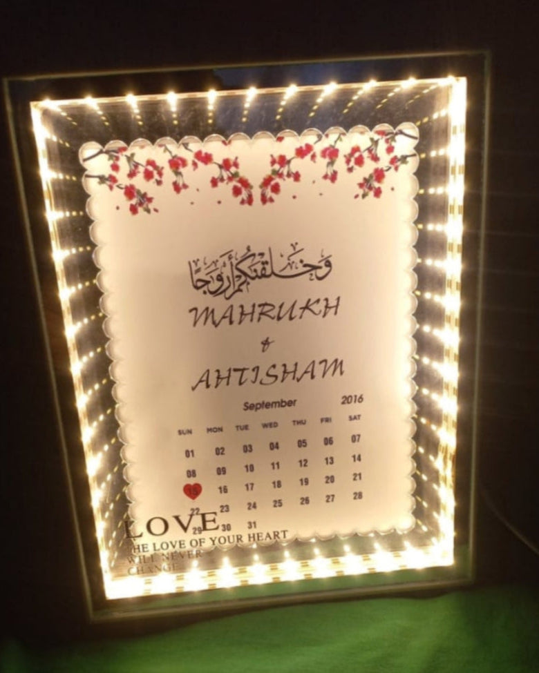 LED Nikkah Frame-D8