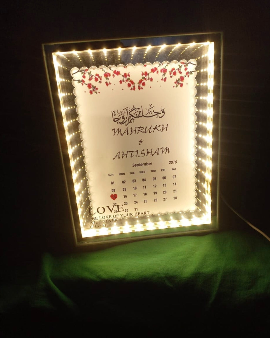 LED Nikkah Frame-D8